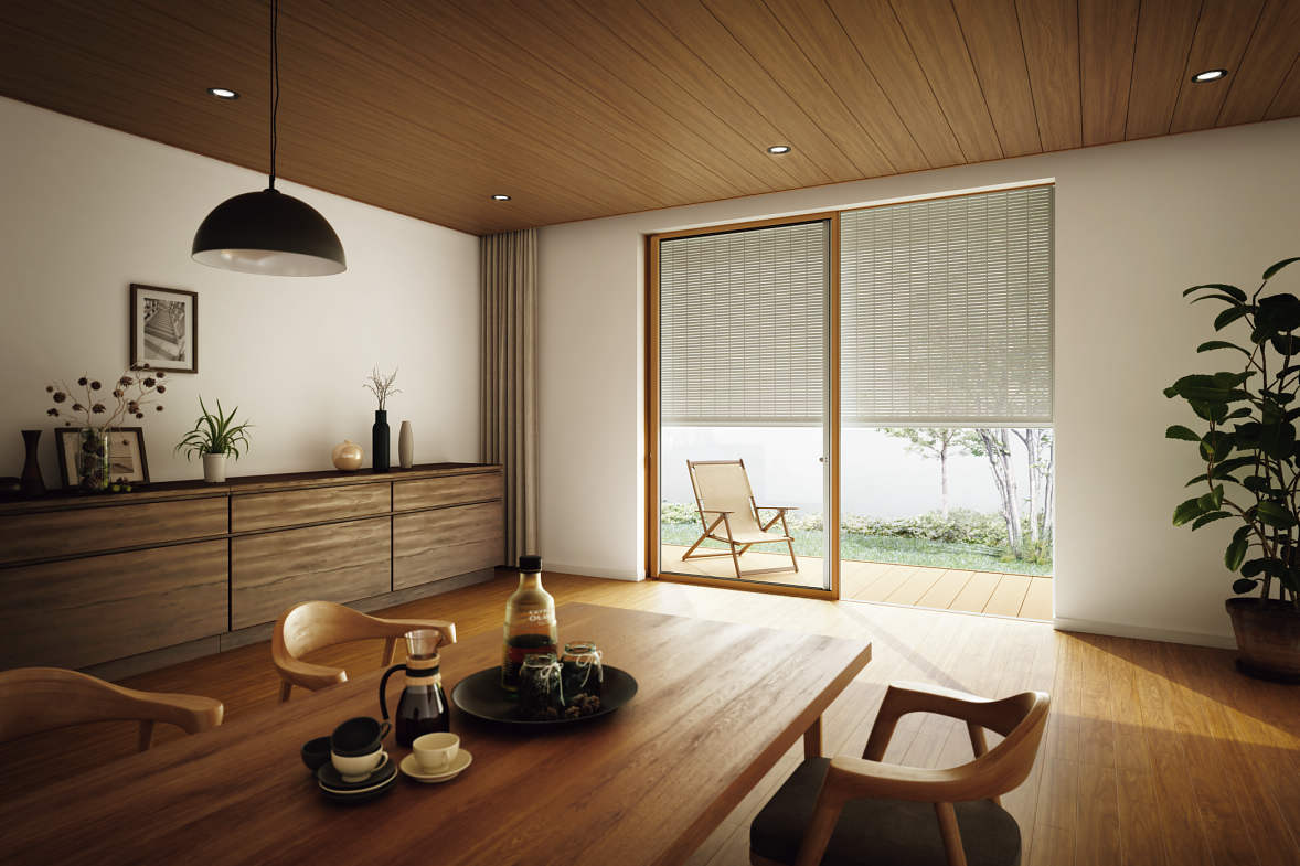 通風・彩光タイプシャッター/昼の様子